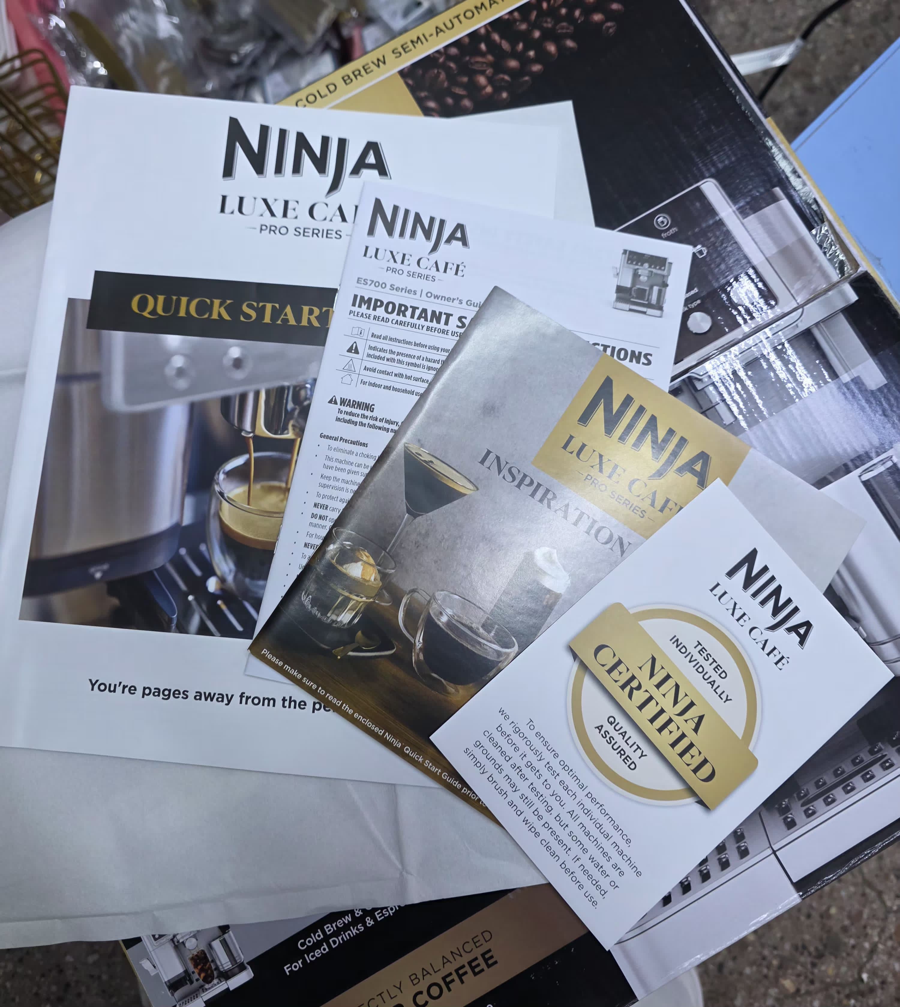 Ninja 701 Luxe Café Pro Series – 3-in-1 Espresso, Filter Coffee & Cold Brew Machine
