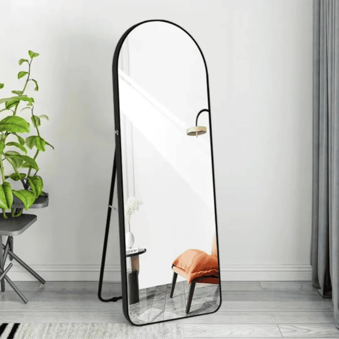 Arch Full Length Unbreakable Mirror – Black Frame
