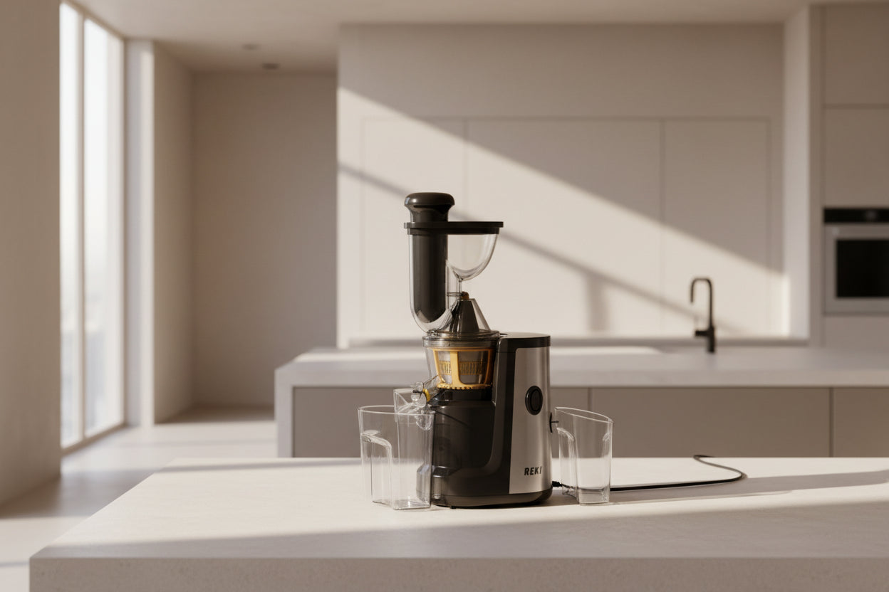 REKI Slow Juicer - Cold Press Masticating Juicer for Fruits & Vegetables
