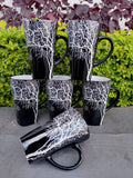 Ceramic Mug Set - 6 Piece White Coffee Mugs