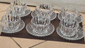 12 pcs crystal glass mug and saucer