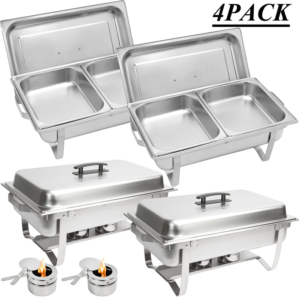 High quality stainless steel 11L chaffing dish with an 2 compartments