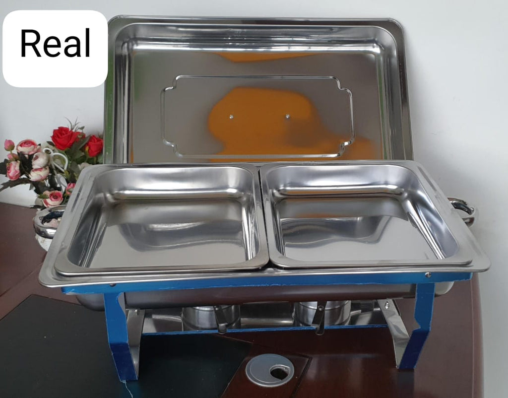 High quality stainless steel 11L chaffing dish with an 2 compartments