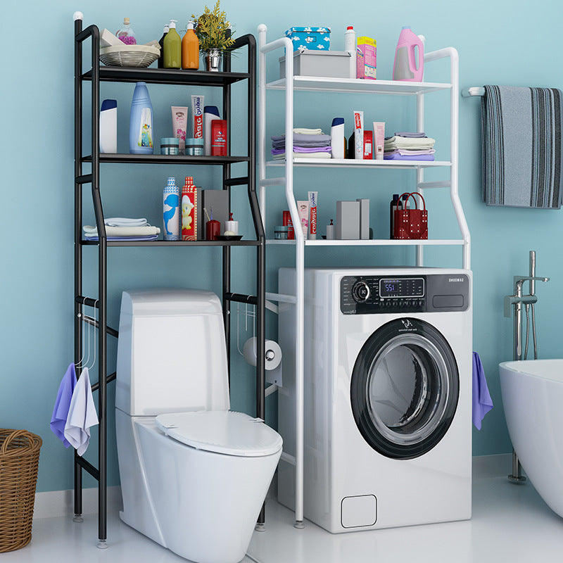 Over-Toilet/washing mashine  Storage Rack - 3-Tier Bathroom Organizer with Towel Bars and Hooks