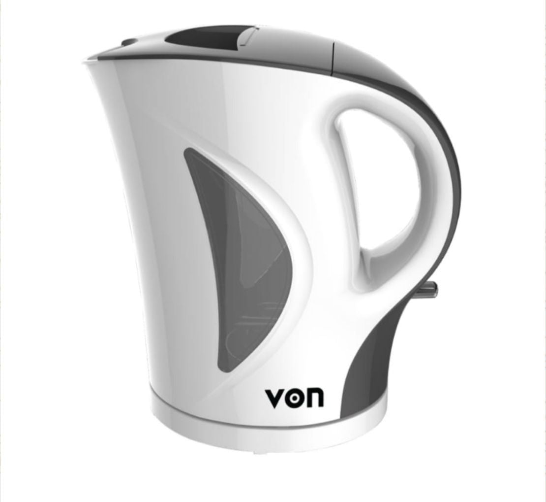 VON Electric Kettle - 1.7L Cordless Kettle White