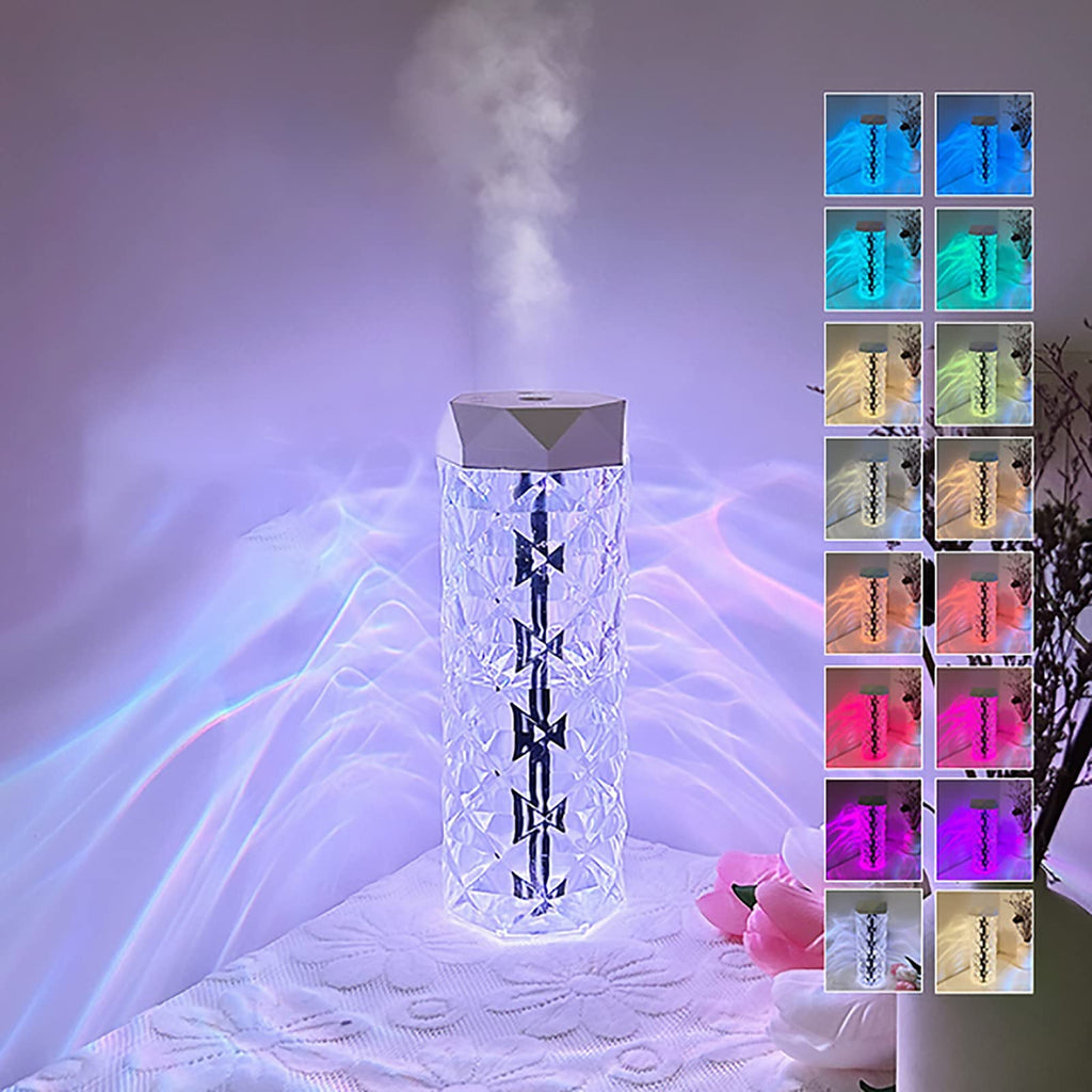 Intelligent Humidifier with Diamond Design - USB Rechargeable Air Moisturizer