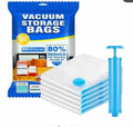Vacuum Storage Bags Set - 5-Piece Space Saving Bags with Free Hand Pump