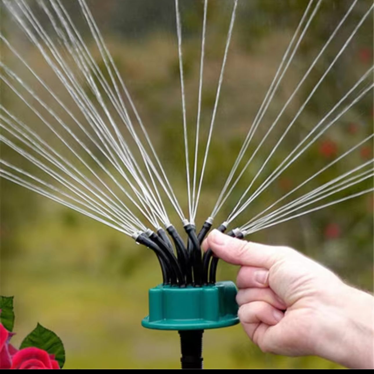 360° Rotating Lawn Sprinkler - Multi-Arm Garden Water Sprayer for Lawn and Garden