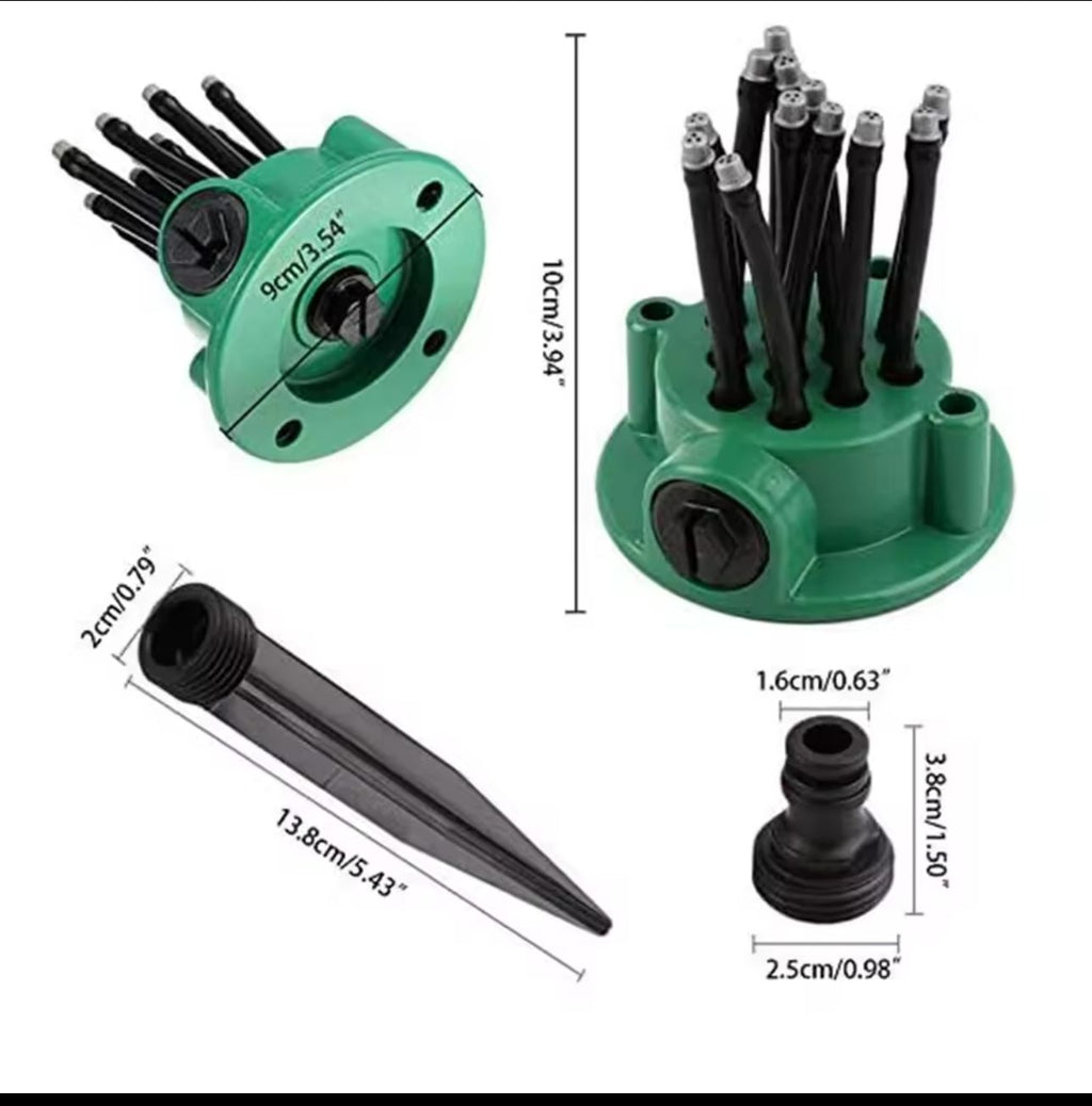360° Rotating Lawn Sprinkler - Multi-Arm Garden Water Sprayer for Lawn and Garden