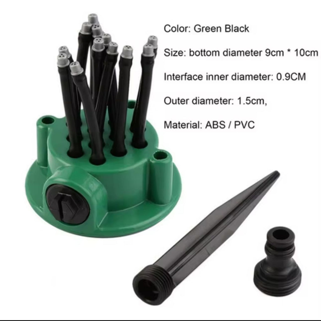 360° Rotating Lawn Sprinkler - Multi-Arm Garden Water Sprayer for Lawn and Garden