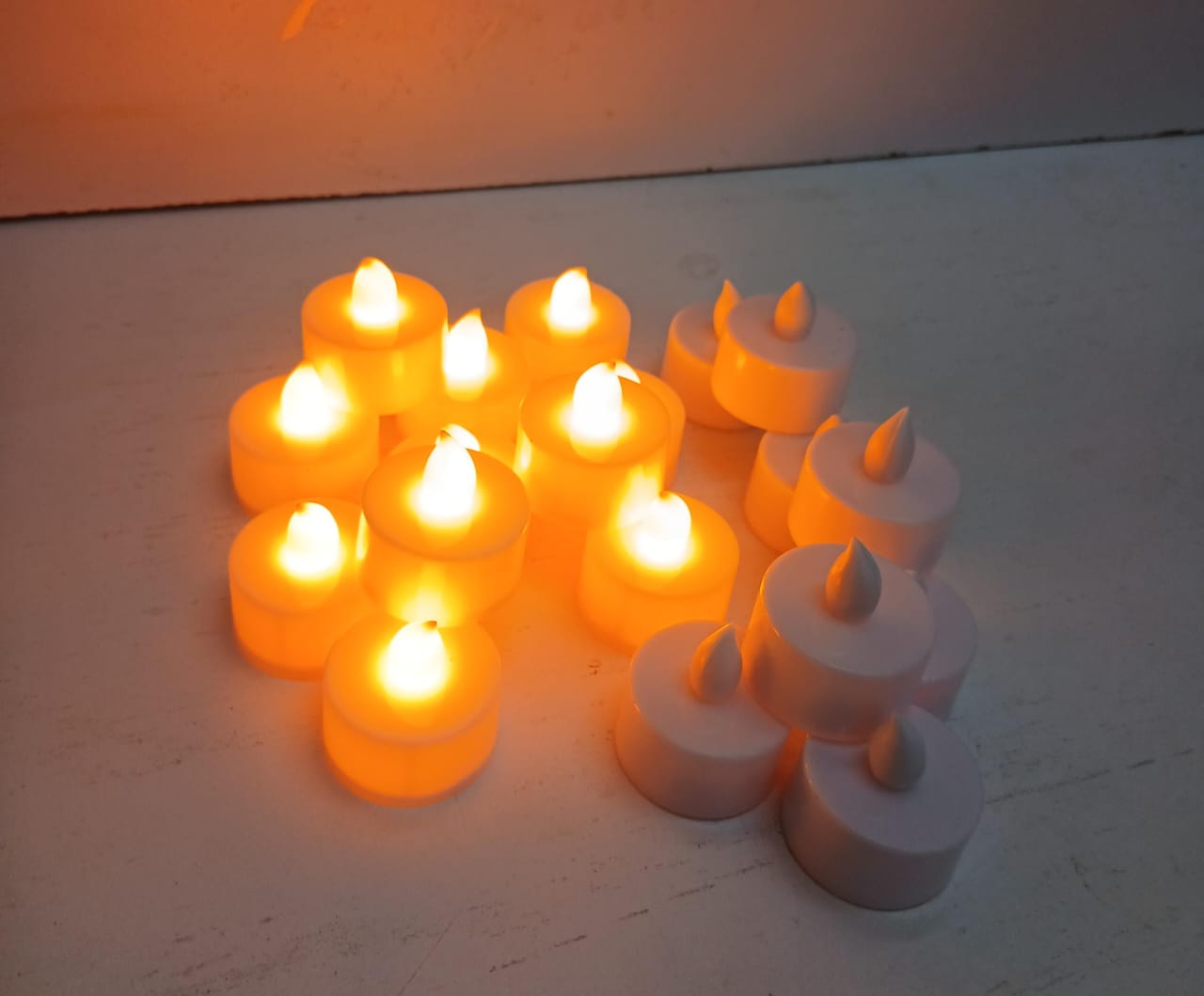 24 Pcs LED Tea Light Candles – Flameless Acrylic Pack