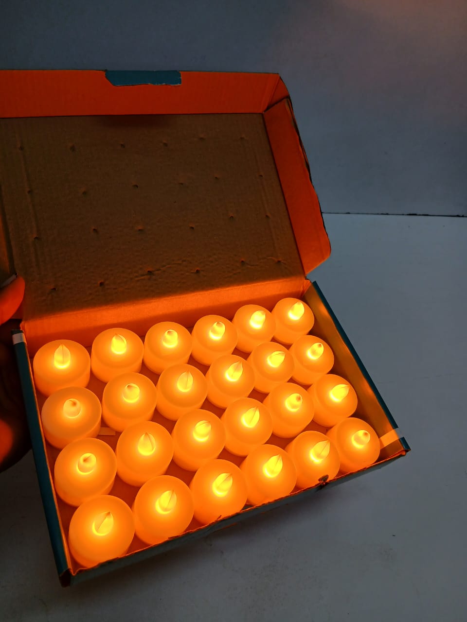 24 Pcs LED Tea Light Candles – Flameless Acrylic Pack