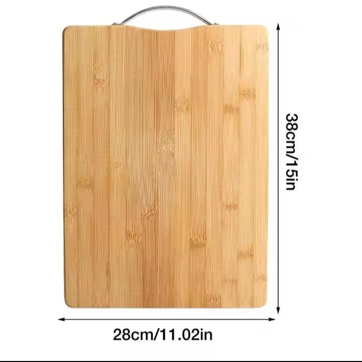 Double-Sided Thickened Bamboo Chopping Board – 38 × 28cm