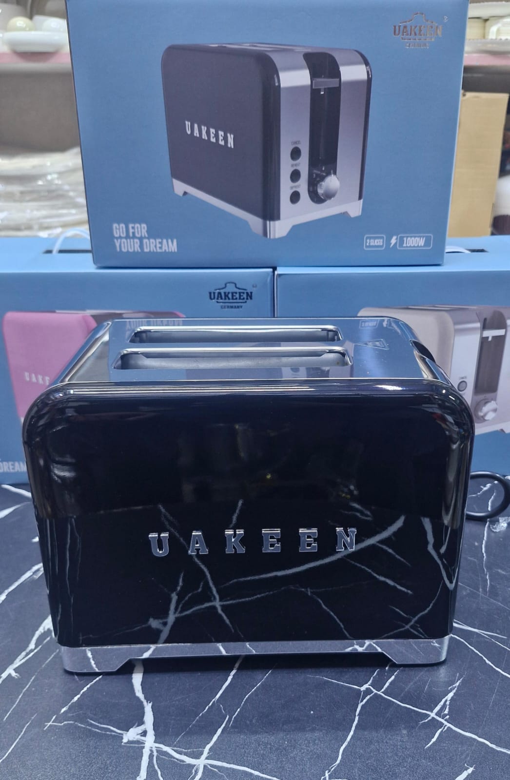 Uakeen Premium 2-Slice Toaster | 1000W Retro Design