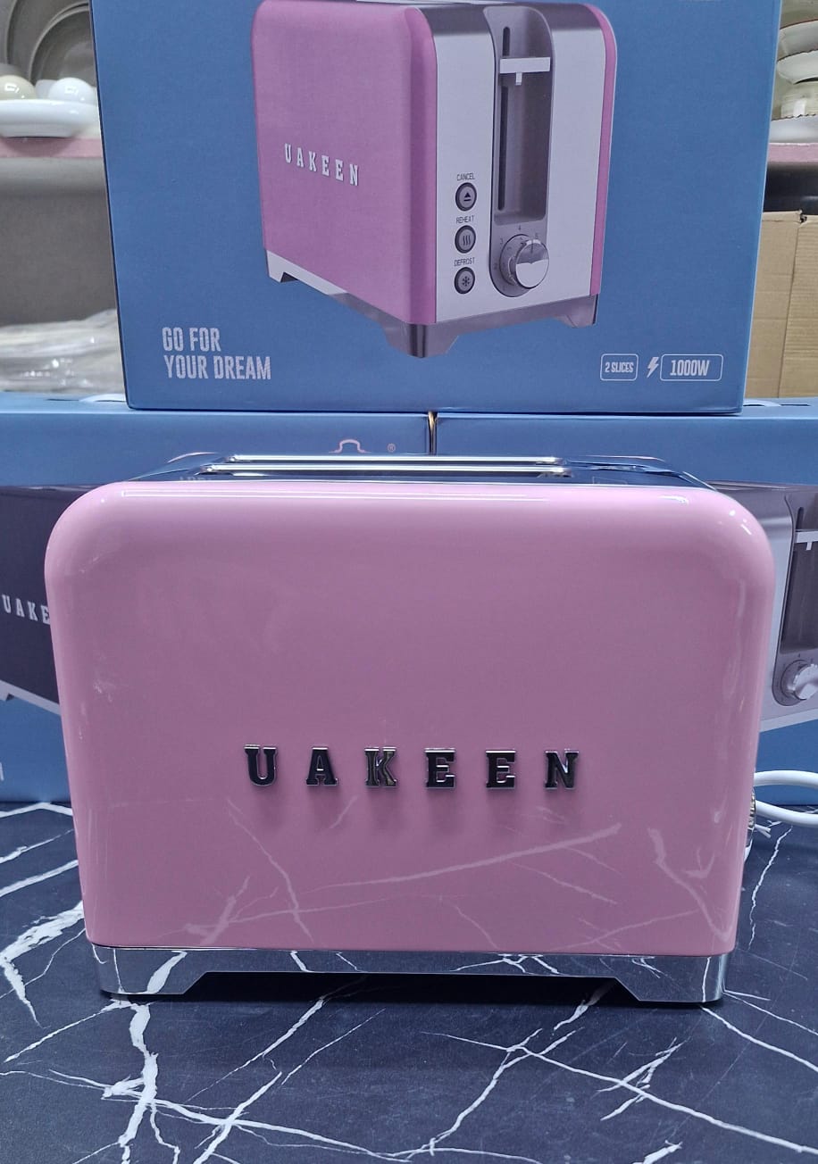 Uakeen Premium 2-Slice Toaster | 1000W Retro Design