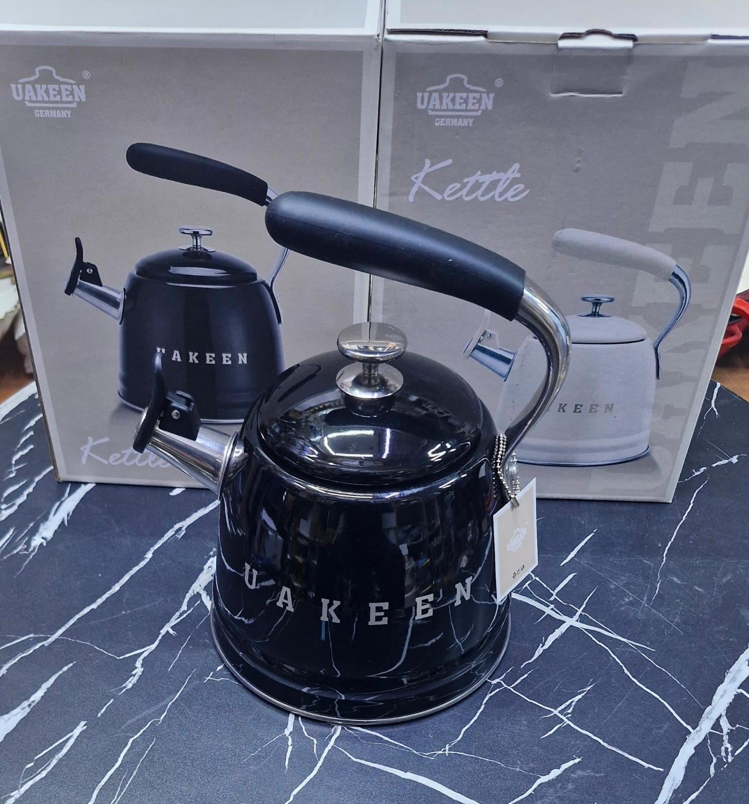 Uakeen Retro Whistling Kettle 3.5L | Induction Compatible