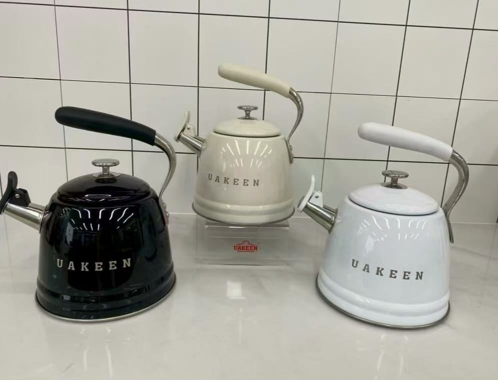 Uakeen Retro Whistling Kettle 3.5L | Induction Compatible