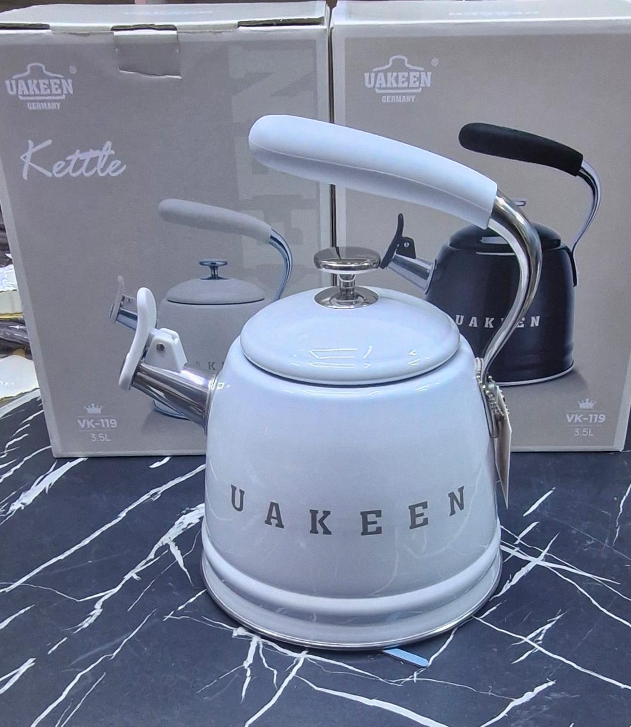 Uakeen Retro Whistling Kettle 3.5L | Induction Compatible