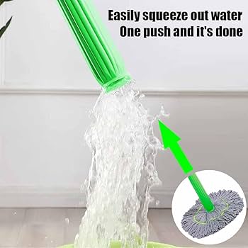 New Upgrade 144cm Hand-Free Pocket Wringing Mop – Self-Wringing Floor Mop