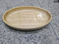 Oval Bamboo Serving Plate Salad Bowl Natural Wood Fruit Platter Eco-Friendly Kitchen Dinnerware
