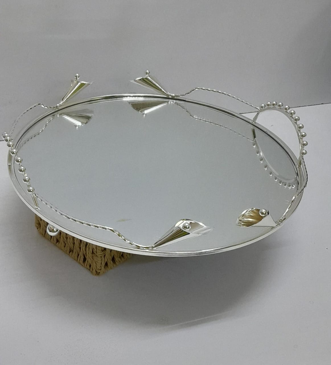 Nordic Vintage Decorative Tray Marble Tempered Glass Gold Silver Dining Cosmetics Vanity Organizer