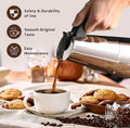 Stainless Steel Italian Espresso Coffee Maker 6 Cup Moka Pot Stovetop Percolator 600ml