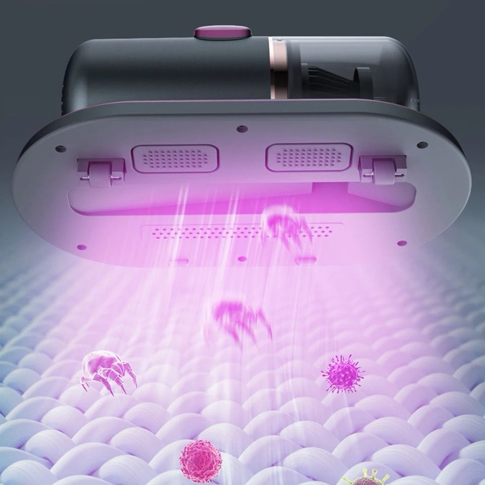 UV Bed Vacuum Cleaner with Mite Removal - Handheld Mattress Cleaner with 99.99% Dust Mite Elimination
