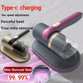 UV Bed Vacuum Cleaner with Mite Removal - Handheld Mattress Cleaner with 99.99% Dust Mite Elimination
