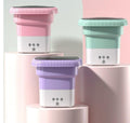 Portable Mini Washing Machine - Foldable Compact Washer for Small Loads
