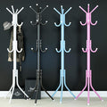 Standing Coat Rack - Multi-Hook Hall Tree with Stable Base