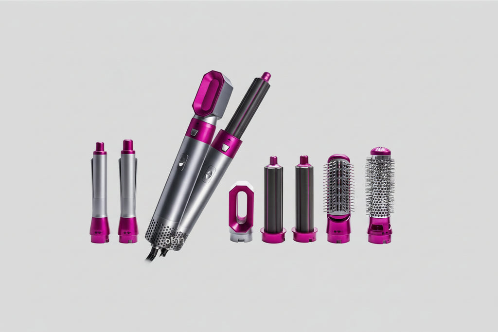 Multi-Functional Curling Iron Set - 6-in-1 Hair Styling Tool with Interchangeable Barrels