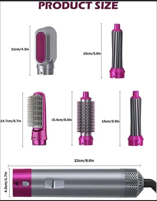 Multi-Functional Curling Iron Set - 6-in-1 Hair Styling Tool with Interchangeable Barrels