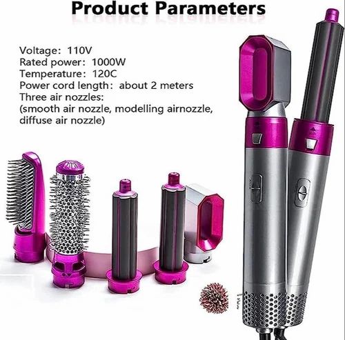 Multi-Functional Curling Iron Set - 6-in-1 Hair Styling Tool with Interchangeable Barrels