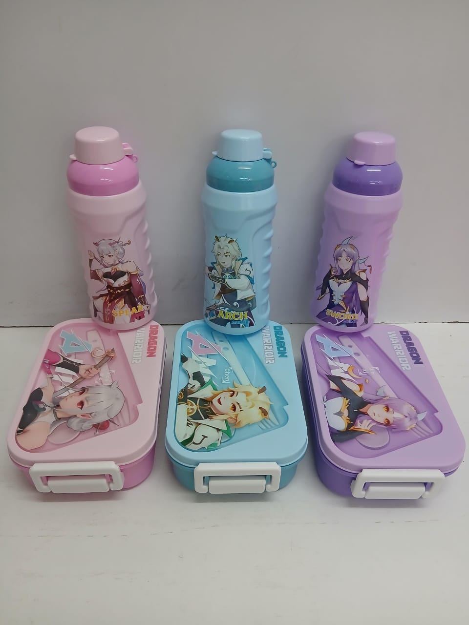 Kids Gift Pack Snack Set - 2-in-1 Lunch Box (1000ml) and Water Bottle (500ml)