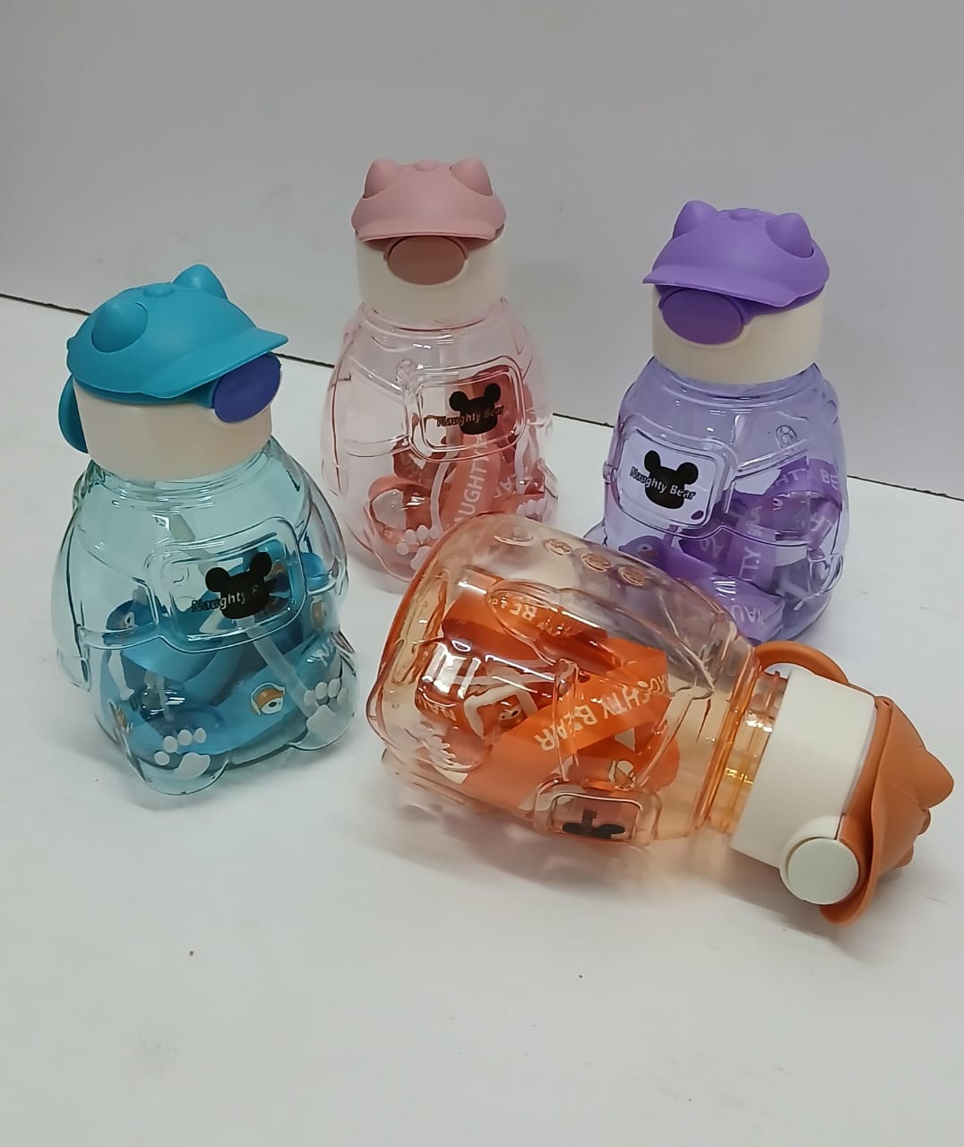 Naughty Bear Kids Water Bottle 500ml with Lanyard - BPA Free