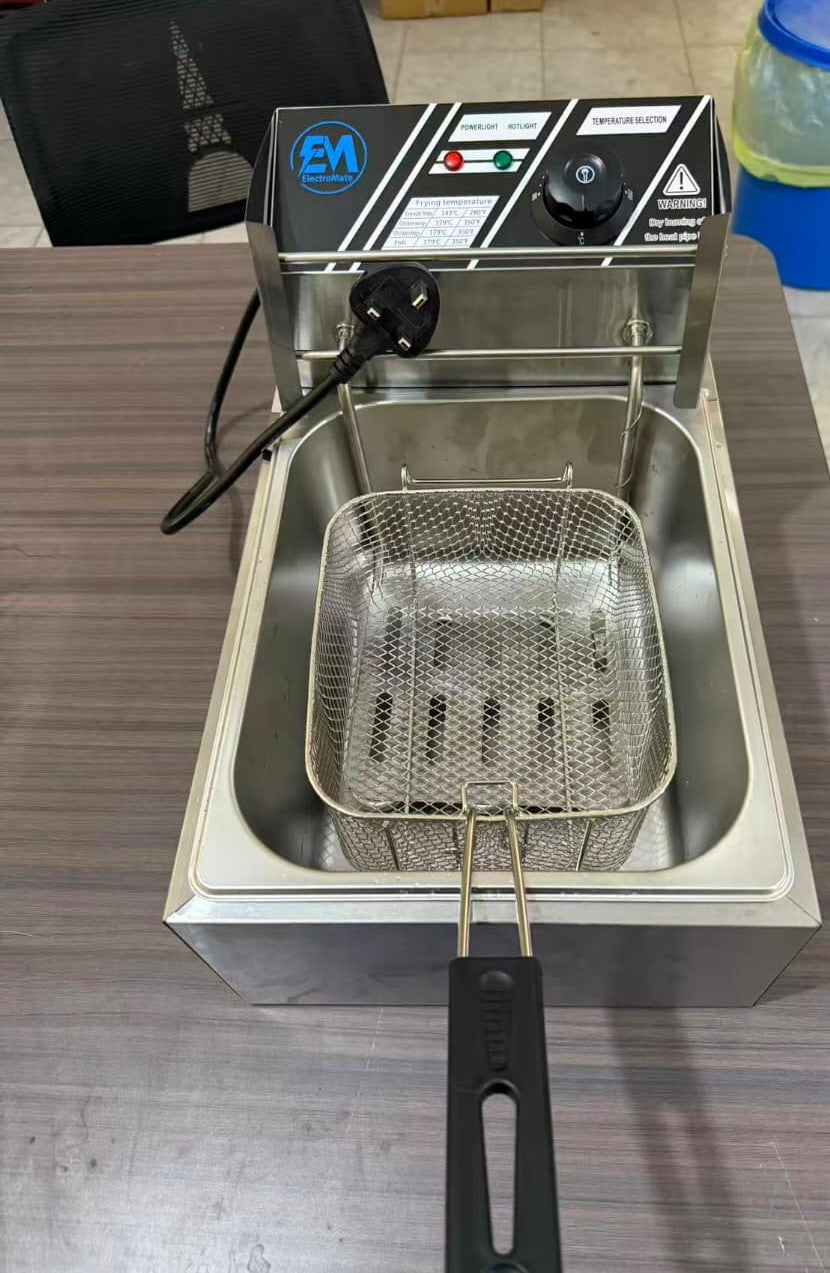 ElectroMate  Single Deep Fryer - Commercial Grade Stainless Steel