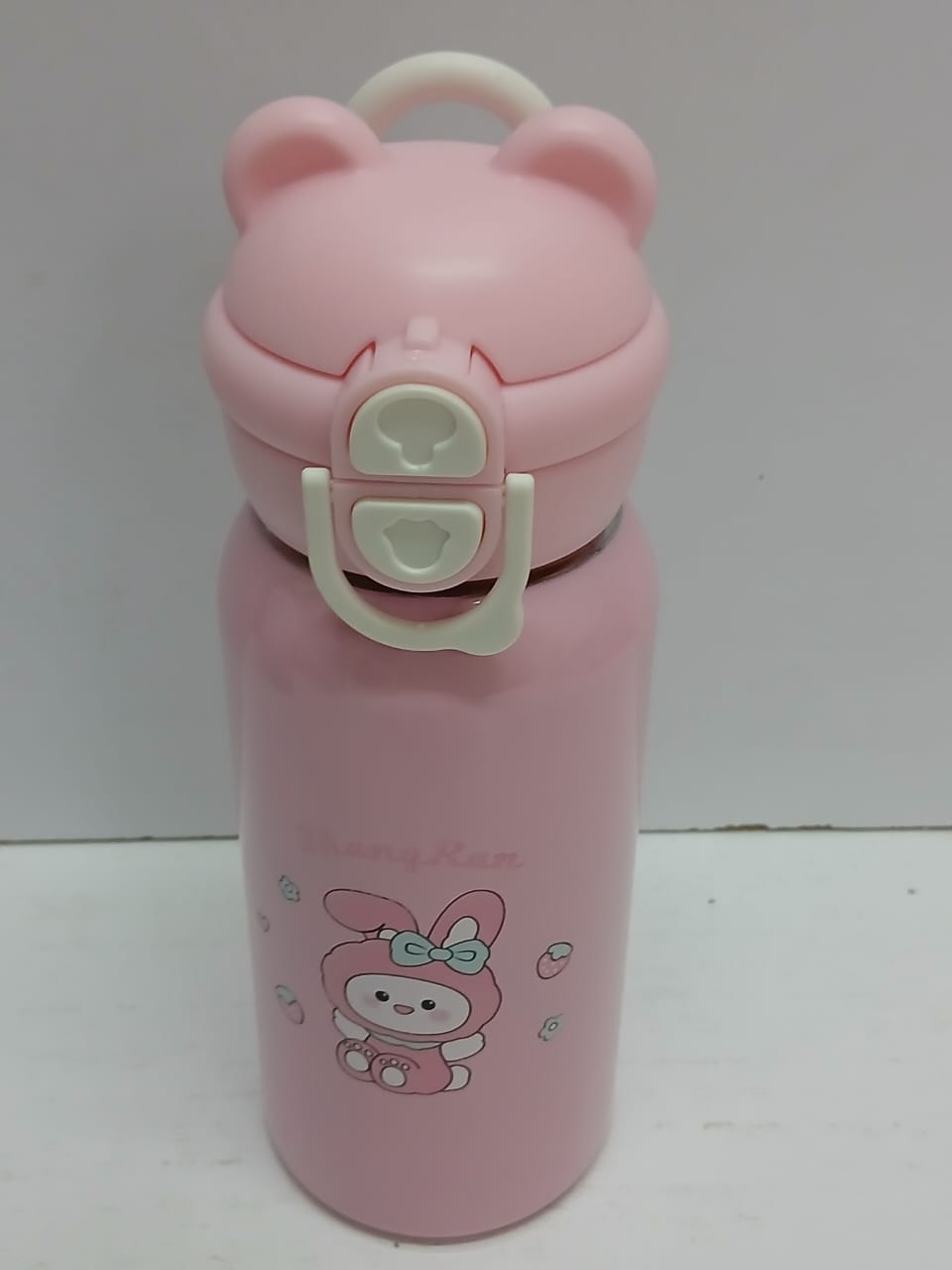 500ml Insulated Water Bottle with Straw - Cute Character Design