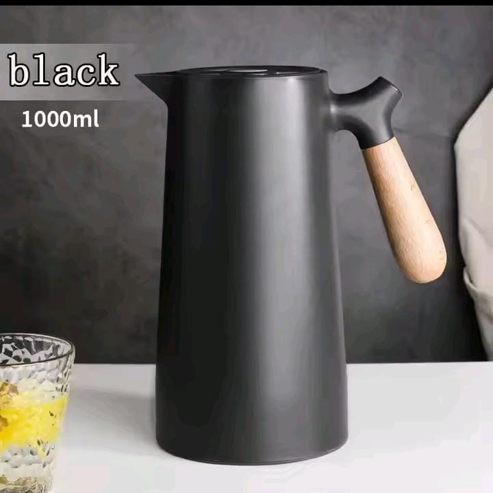 Nordic Insulated Thermos 1L with Wooden Handle
