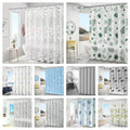 EVA Waterproof Shower Curtain - Anti-Bacterial Mould Resistant 180x180cm Multiple Designs