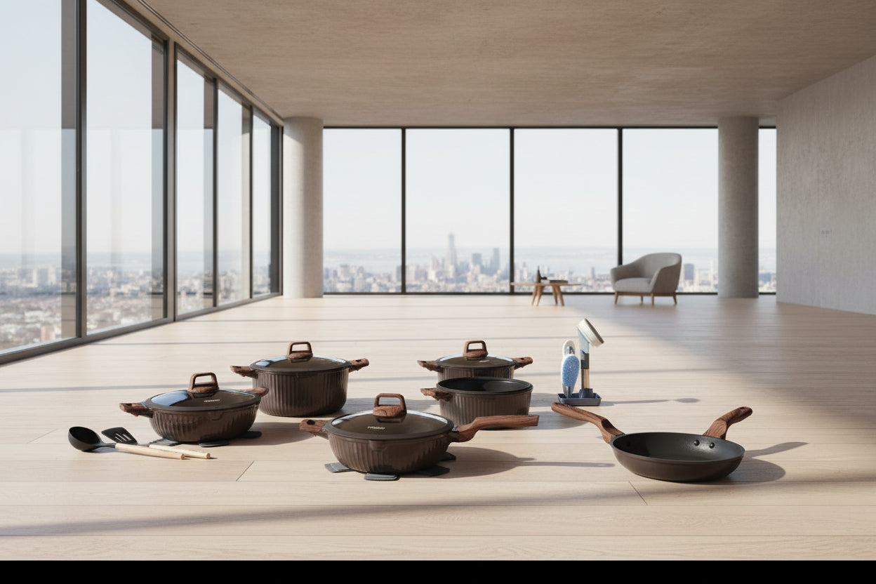 21pcs DONNOR AURA Premium Granite Nonstick Cookware Set - Germany Technology