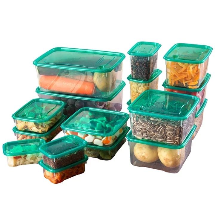 17-Piece Fresh-Keeping Food Storage Container Set - Refrigerator Organizer