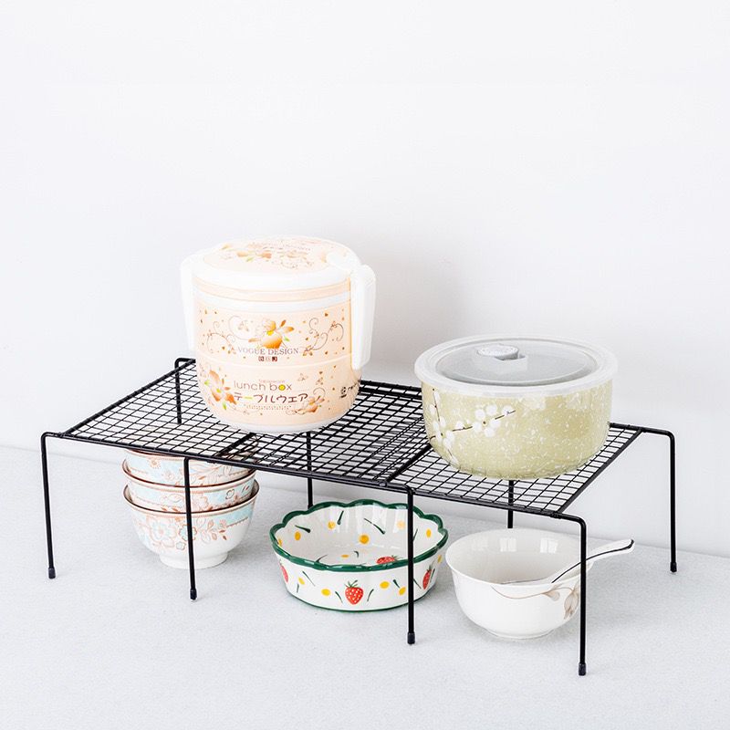 Expandable Carbon Steel Shelf Raiser - Kitchen Cabinet Organizer