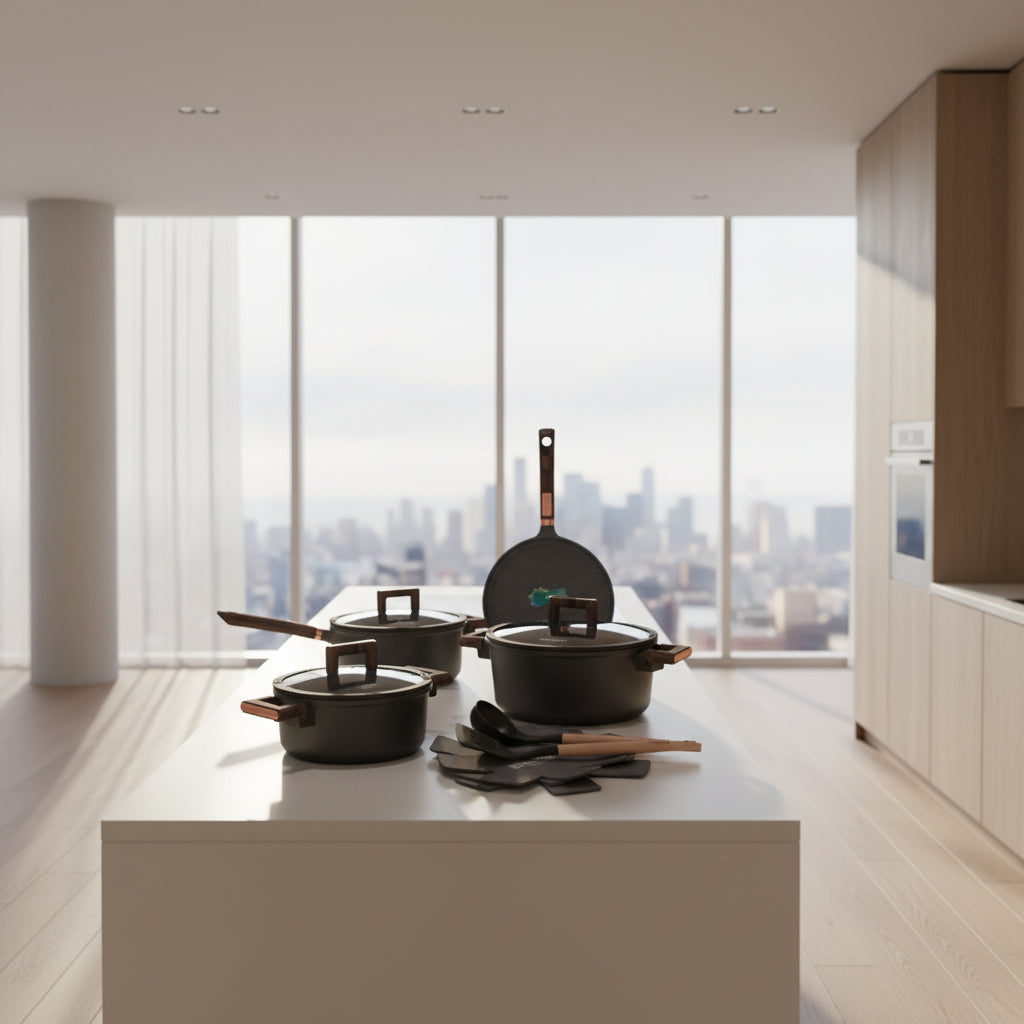 13pcs DONNOR Crystal Granite Nonstick Cookware Set - Germany Technology