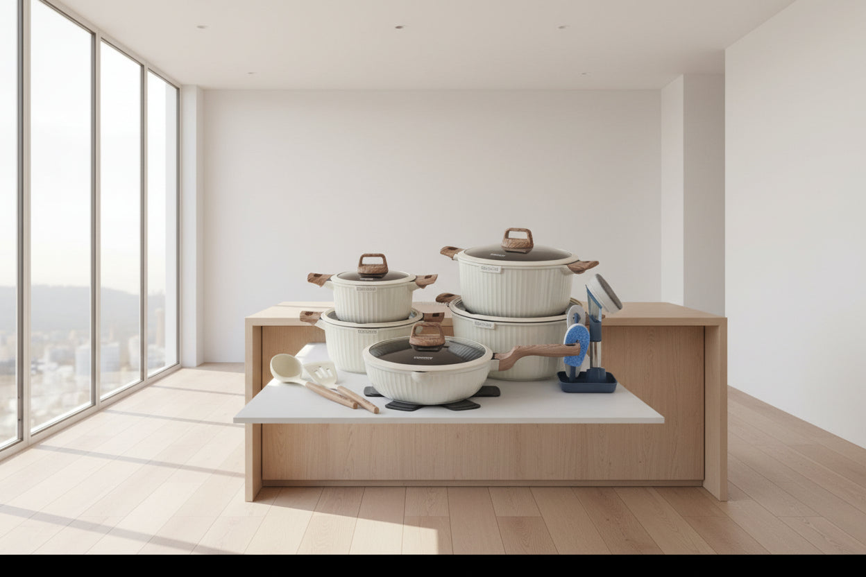 21pcs DONNOR AURA Premium Granite Nonstick Cookware Set - Germany Technology