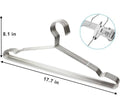Non-Slip Stainless Steel Clothes Hangers 10-Piece Set - 40cm Colored