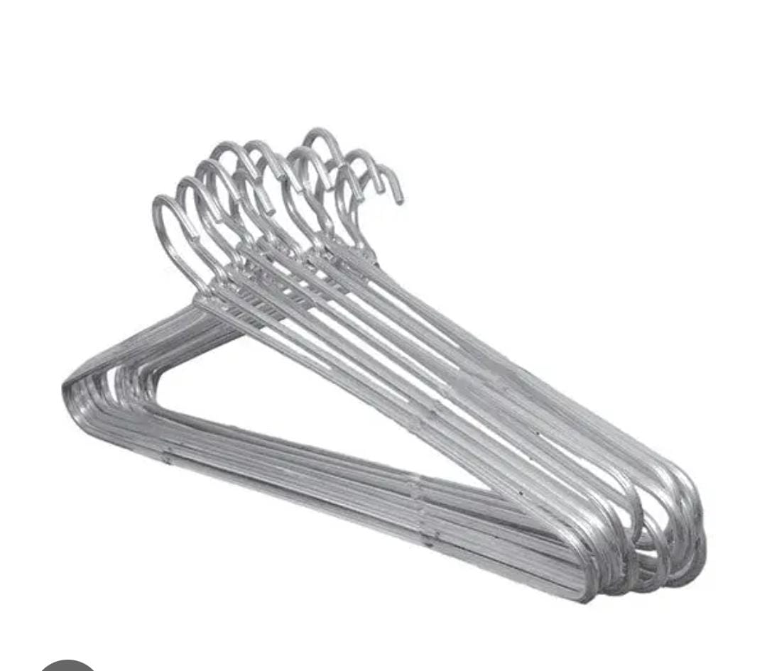 Non-Slip Stainless Steel Clothes Hangers 10-Piece Set - 40cm Colored