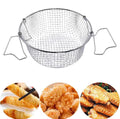 Stainless Steel Deep Frying Basket Sieve - Round