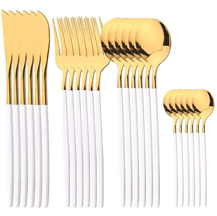 24pcs Luxury Cutlery Set Stainless Steel