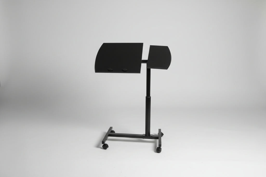 Heavy Gauge Foldable Rolling Laptop Desk with Mouse Pad Tray