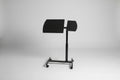 Heavy Gauge Foldable Rolling Laptop Desk with Mouse Pad Tray